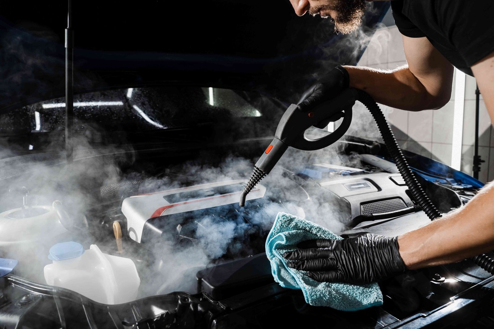 Engine bay cleaning