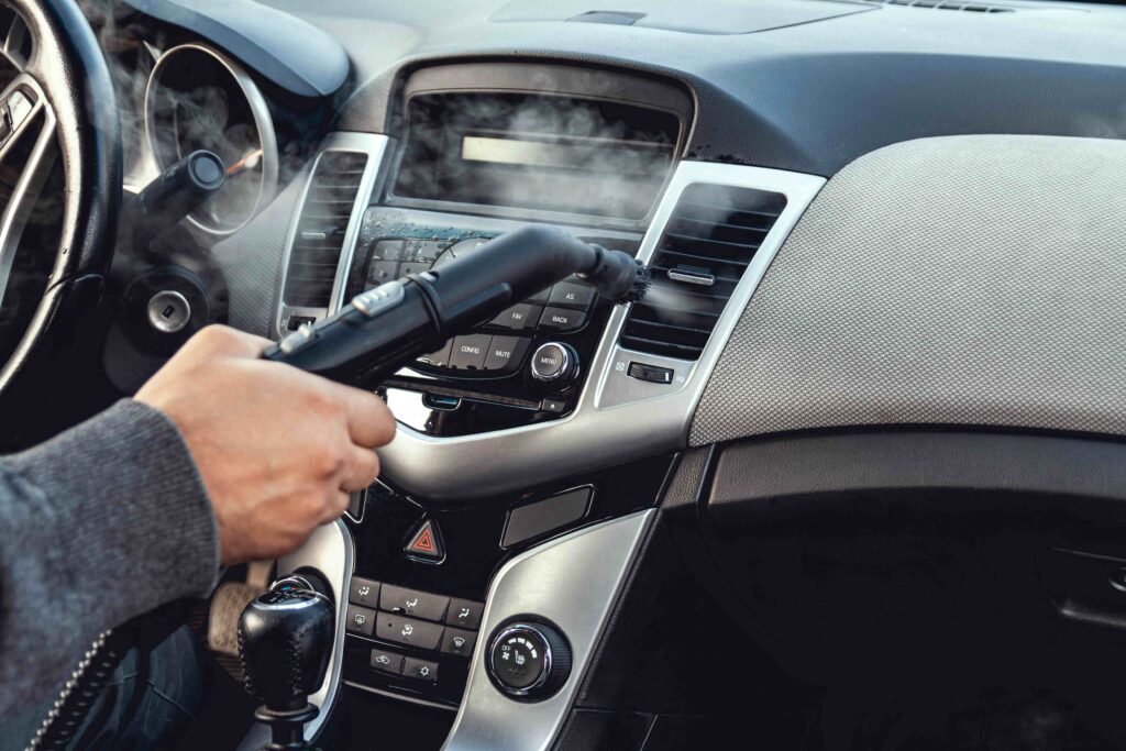 dashboard and console cleaning service